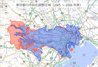 東京の市街化調整区域