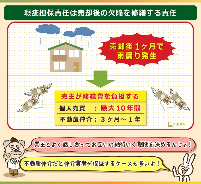 個人売買における瑕疵担保責任は最大10年間