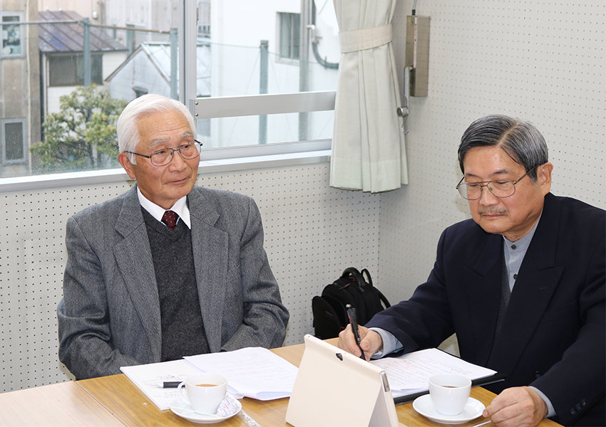 NPO法人マンション再生・建替・支援センターの石田さんと大間さん