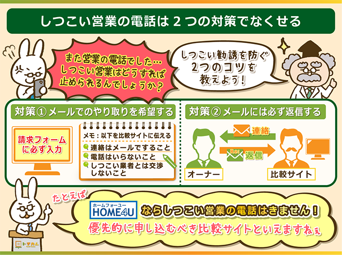 しつこい営業の電話は2つの対策でなくせる