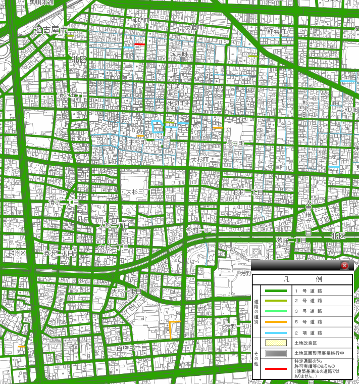 名古屋指定道路図