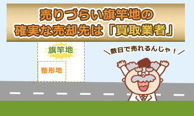 旗竿地(旗竿家)とは？売れない敷地延長を確実に売却するたった1つの方法！e