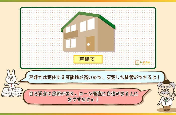 狭小地におすすめの土地活用方法は戸建て経営