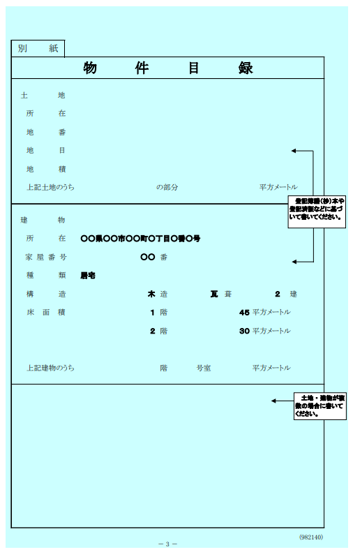 調停申立書