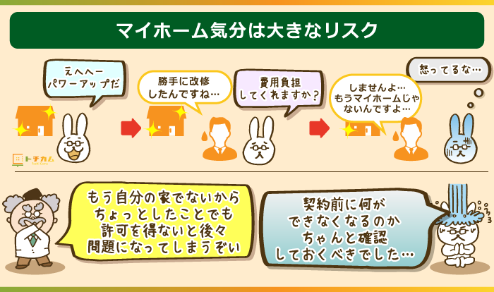 マイホーム気分は大きなリスク